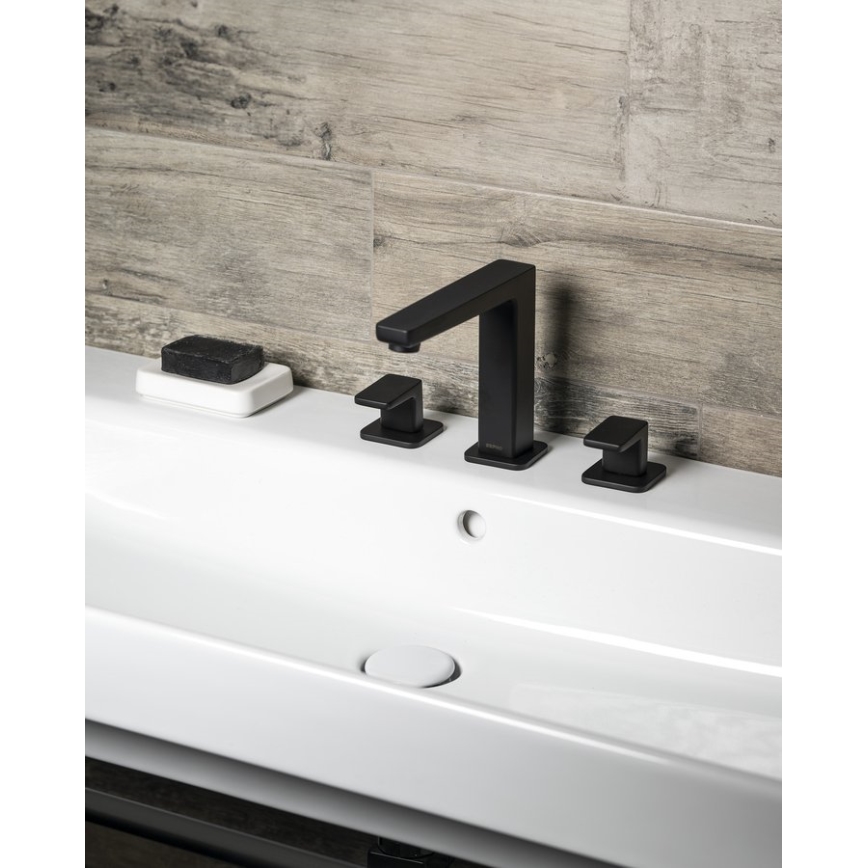 Sapho - Mitigeur pour lavabo 3 trous TURSI noir mat