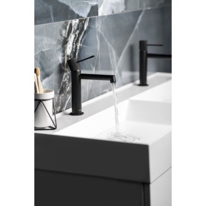Sapho - Mitigeur pour lavabo SOLARIS 20 cm noir mat