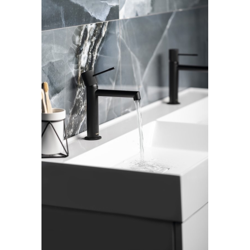 Sapho - Mitigeur pour lavabo SOLARIS 20 cm noir mat