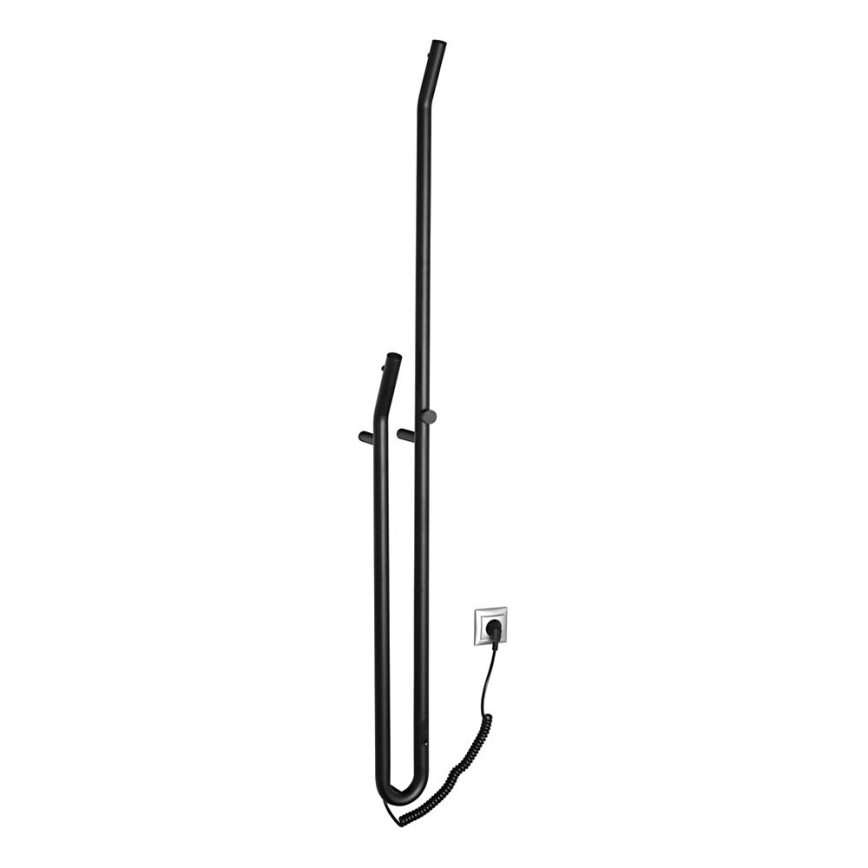 Sapho - Portasciugamani elettrico con un timer DUOPASSO 45W/230V 170 cm opaco nero