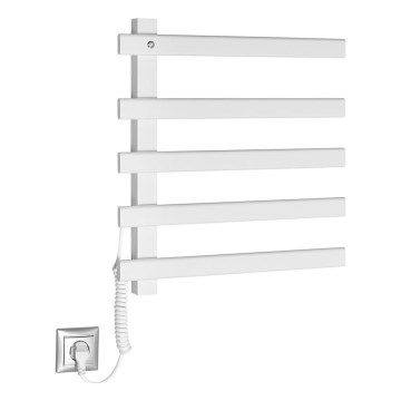 Sapho - Portasciugamani elettrico ELCOR 63W/230V 52 cm bianco opaco sinistra