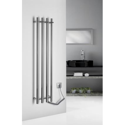 Sapho - Portasciugamani elettrico PAPINADO 85W/230V 120 cm cromo lucido destra