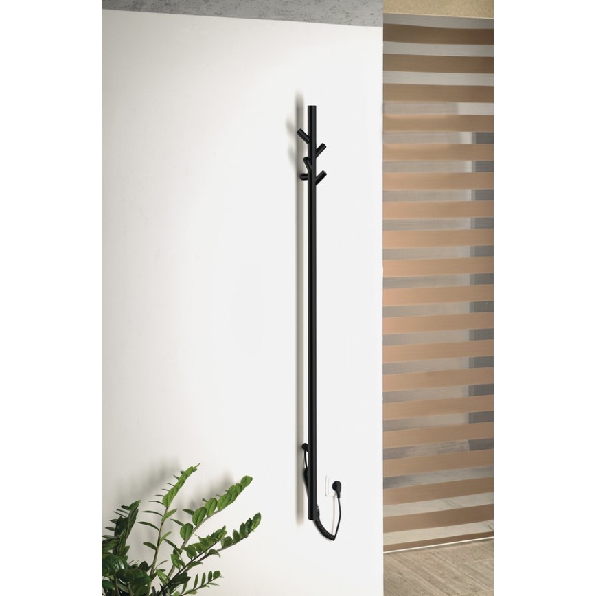 Sapho - Portasciugamani elettrico PASADOR 30W/230V 150 cm opaco nero