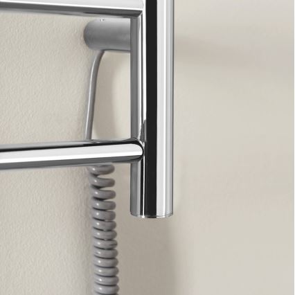 Sapho - Portasciugamani elettrico REDONDO 75W/230V 90 cm cromo lucido destra arrotondato