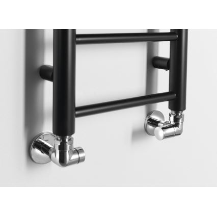 Sapho - Radiateur sèche-serviettes DINA 278 W 30 x 138 cm noir mat