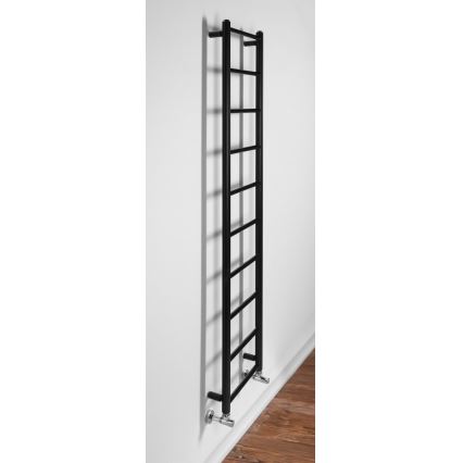 Sapho - Radiateur sèche-serviettes DINA 334W 35x168 cm noir mat