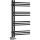 Sapho - Radiateur sèche-serviettes DORLION 300W/230V 50x90 cm noir mat