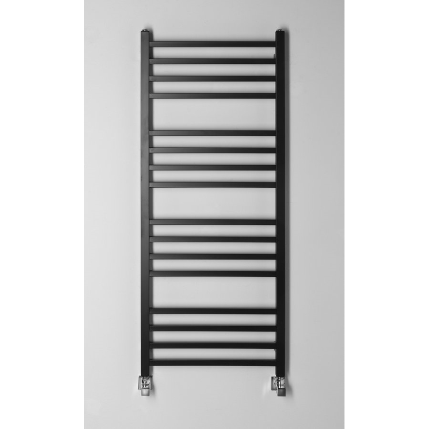 Sapho - Radiateur sèche-serviettes METRO 120x50 cm noir mat