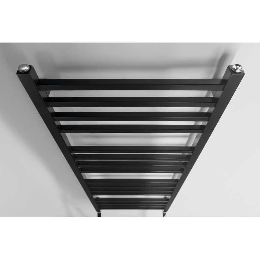 Sapho - Radiateur sèche-serviettes METRO 120x50 cm noir mat