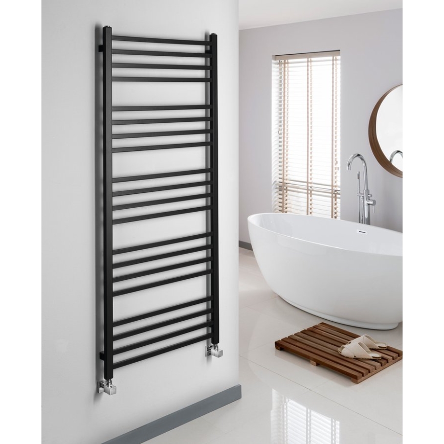 Sapho - Radiateur sèche-serviettes METRO 557W 60x151 cm noir mat
