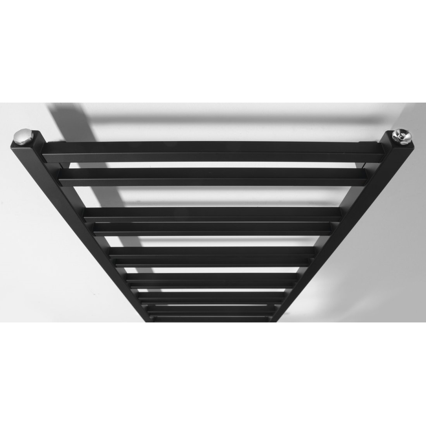 Sapho - Radiateur sèche-serviettes METRO DOS 343 W 50 x 110 cm noir mat