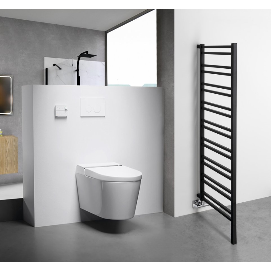 Sapho - Radiateur sèche-serviettes METRO SPACE 525 W 55 x 143 cm noir mat