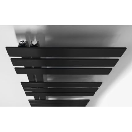 Sapho - Radiateur sèche-serviettes SILVANA 561 W/230 V, 50 x 123 cm, noir mat
