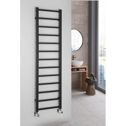 Sapho - Radiatore da bagno METRO DOS 150x40 cm nero opaco