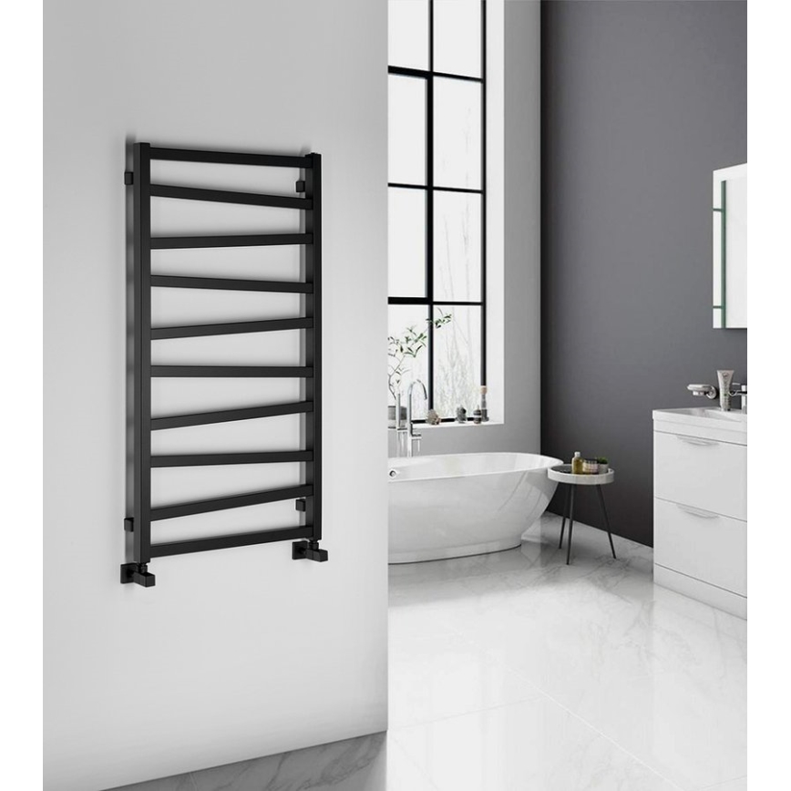 Sapho - Radiatore da bagno ZIG 110x60 cm nero