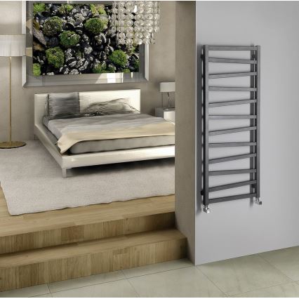 Sapho - Radiatore da bagno ZIG 133x50 cm antracite