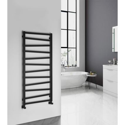 Sapho - Radiatore da bagno ZIG 133x60 cm nero
