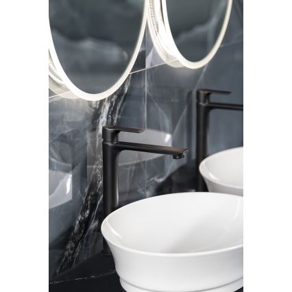 Sapho - Robinet de lavabo PAX 31,5 cm mat noir