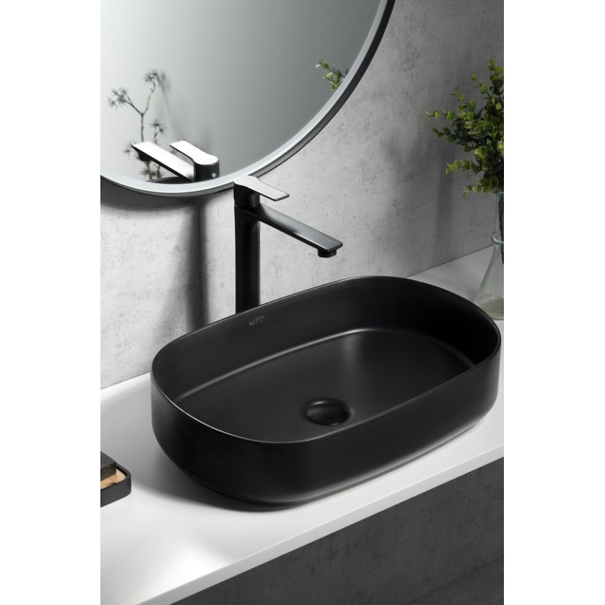 Sapho - Robinet de lavabo PAX 31,5 cm mat noir