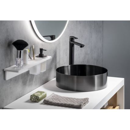 Sapho - Robinet de lavabo PAX 31,5 cm mat noir