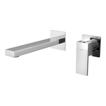 Sapho - Rubinetto per lavabo da incasso CUBEMIX cromo lucido