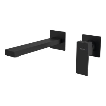 Sapho - Rubinetto per lavabo da incasso CUBEMIX opaco nero
