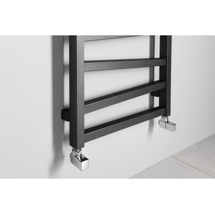 Sapho - Scaldasalviette da bagno ZIG 157x50 cm antracite