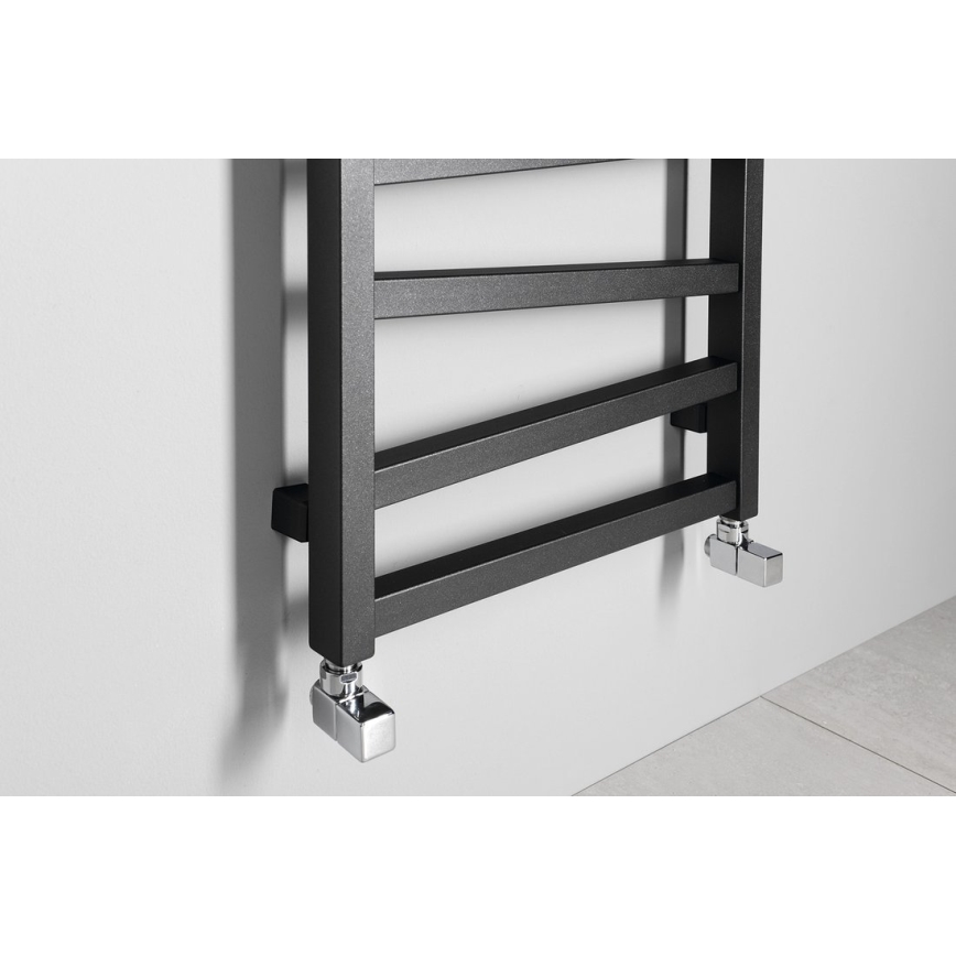 Sapho - Scaldasalviette da bagno ZIG 157x50 cm antracite