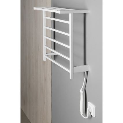 Sapho - Scaldasalviette elettrico ELZOR 60W/230V 47x50 cm bianco opaco