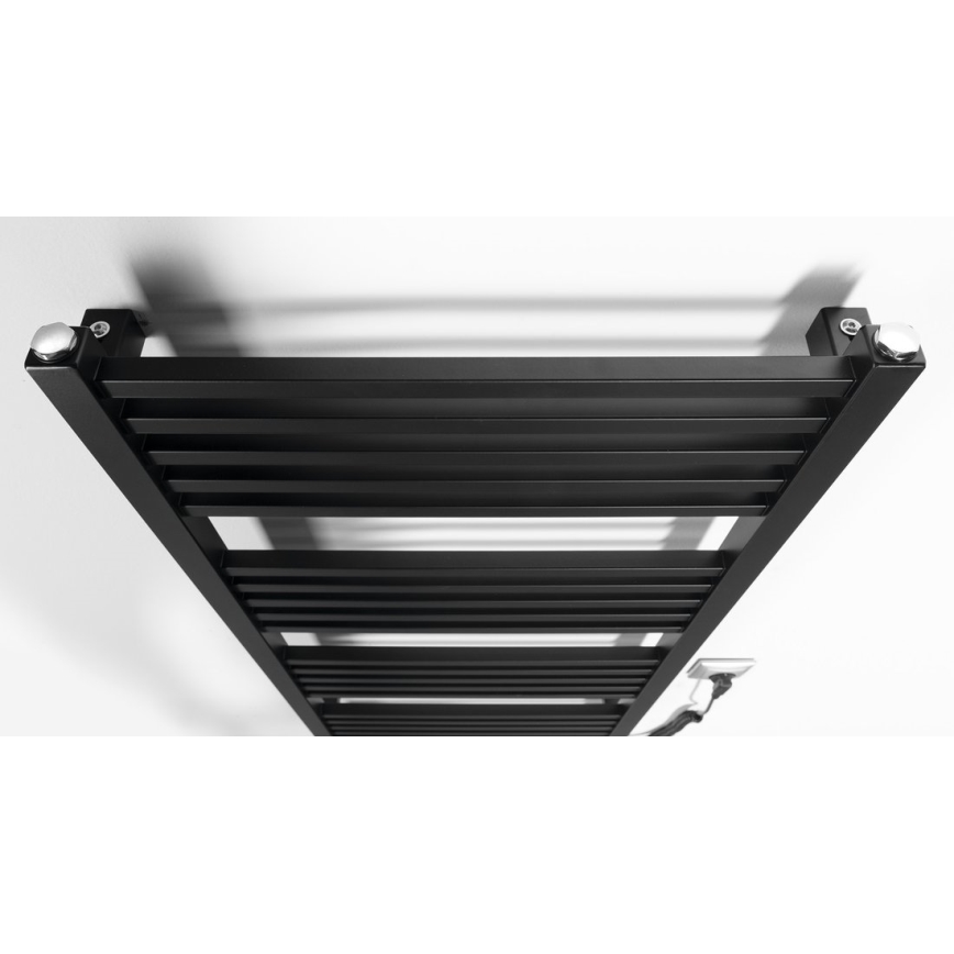 Sapho - Scaldasalviette elettrico per asciugamani METRO-E 400W/230V 50x106 cm nero opaco