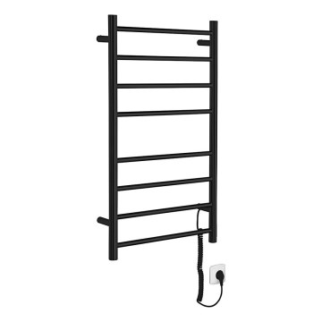 Sapho - Scaldasalviette elettrico REDONDO 75W/230V 50x90 cm nero opaco