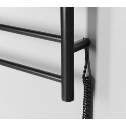 Sapho - Scaldasalviette elettrico REDONDO 75W/230V 50x90 cm nero opaco