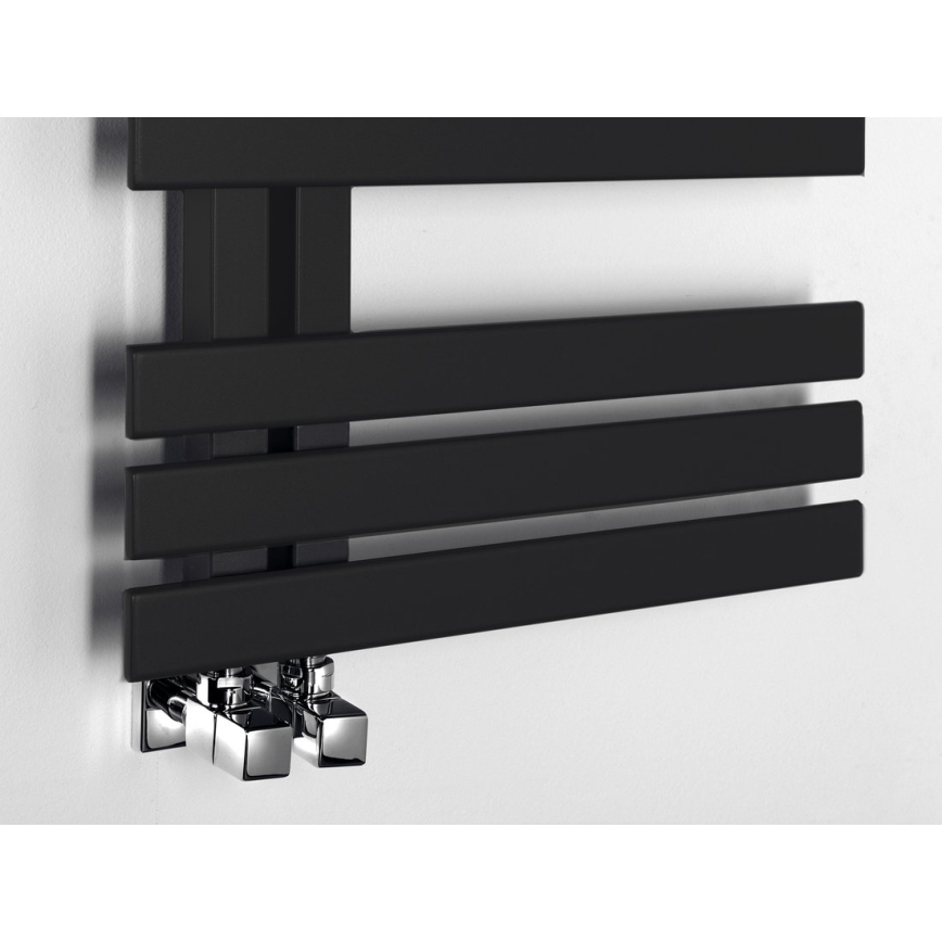 Sapho - Scaldasalviette SILVANA 124x50 cm nero opaco