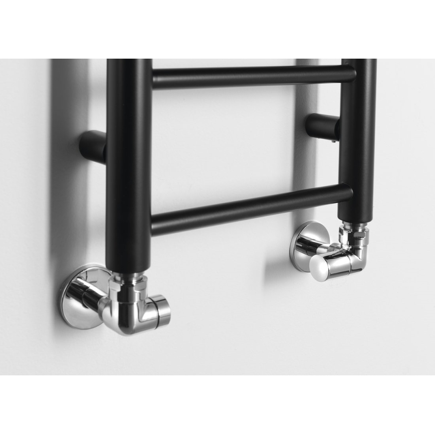 Sapho - Sèche-serviettes DINA 138x30 cm noir mat