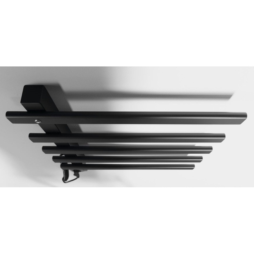 Sapho - Sèche-serviettes électrique ELCOR 63 W/230 V 48 x 52 cm noir mat