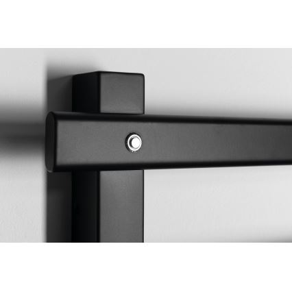 Sapho - Sèche-serviettes électrique ELCOR 63 W/230 V 48 x 52 cm noir mat