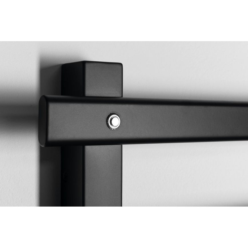 Sapho - Sèche-serviettes électrique ELCOR 63 W/230 V 48 x 52 cm noir mat