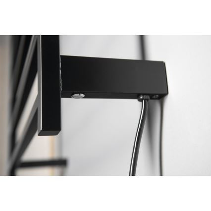 Sapho - Sèche-serviettes électrique ELZOR 60W/230V 47x50 cm noir mat