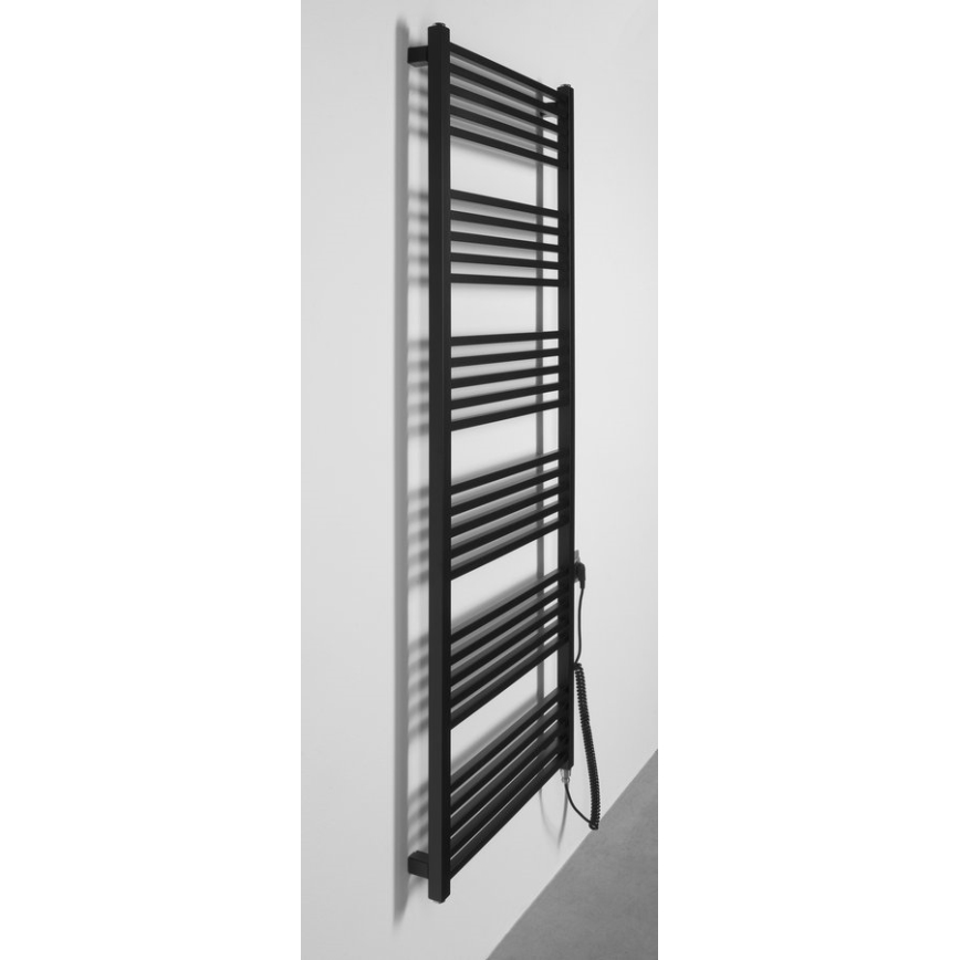 Sapho - Sèche-serviettes électrique METRO-E 800W/230V 60x162 cm noir mat