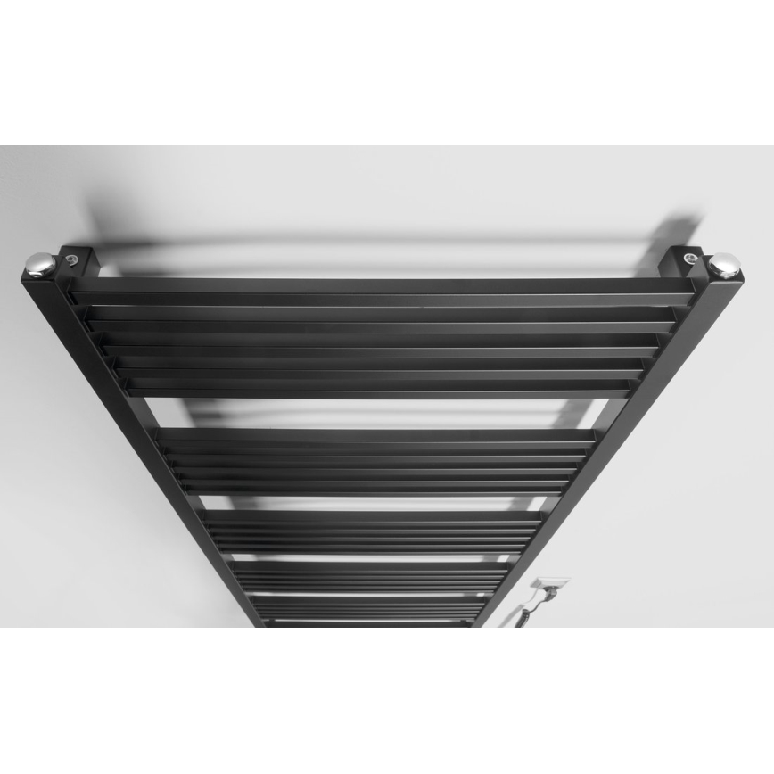 Sapho - Sèche-serviettes électrique METRO-E 800W/230V 60x162 cm noir mat