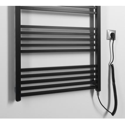 Sapho - Sèche-serviettes électrique METRO-E 800W/230V 60x162 cm noir mat