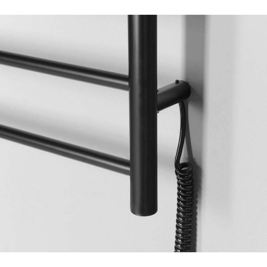 Sapho - Sèche-serviettes électrique REDONDO 130W/230V 63x116 cm noir mat