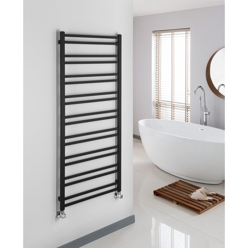 Sapho - Sèche-serviettes METRO DOS 143x55 cm noir mat