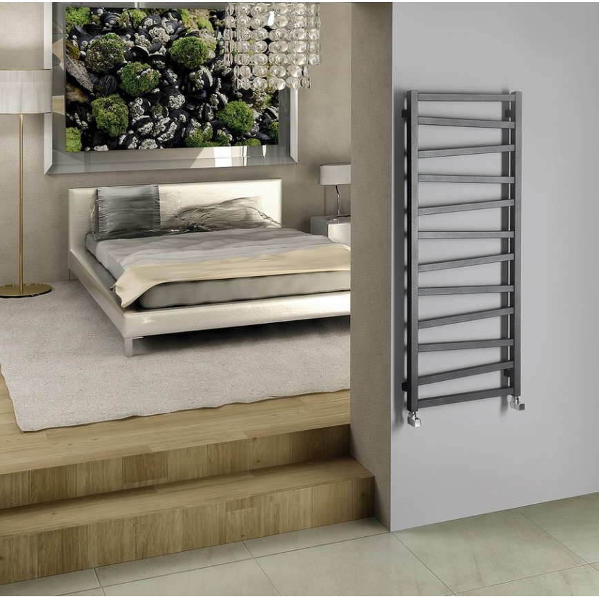 Sapho - Sèche-serviettes ZIG 133x50 cm anthracite
