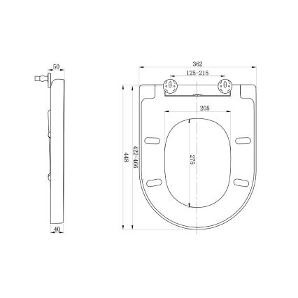 Sapho - Sedile WC LISA SoftClose bianco
