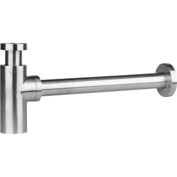 Sapho - Sifone per lavabo MINIMAL, finitura opaca in acciaio inox