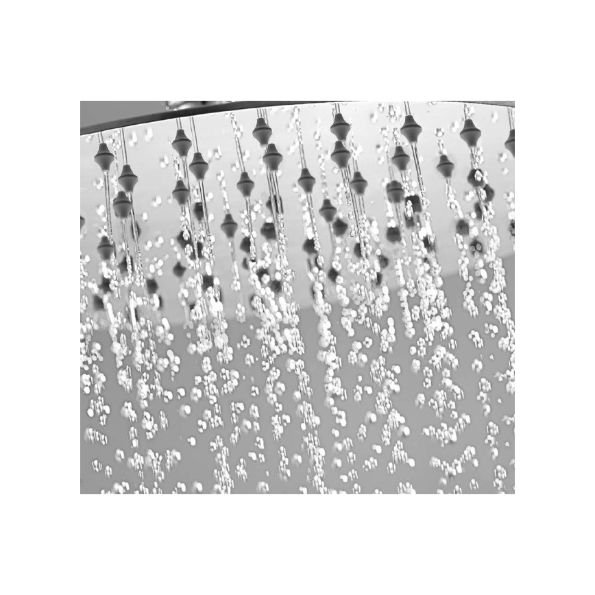 Sapho - Soffione doccia SLIM 30x30 cm lucido acciaio inossidabile