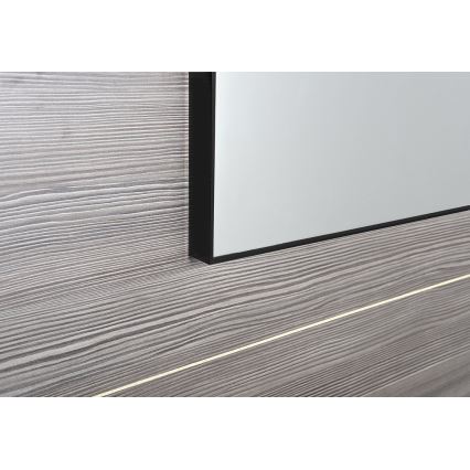Sapho - Specchio incorniciato AROWANA 50x80, nero opaco