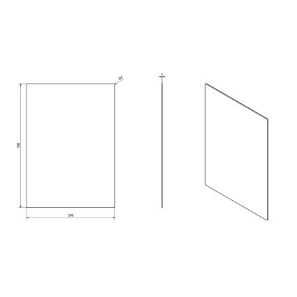 Sapho - Specchio PLAIN 50x70 cm