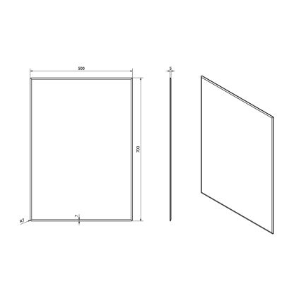 Sapho - Spiegel ACCORD 50x70 cm klar